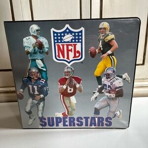 Vintage 1995 Starline NFL Quarterback Club binder card album Football Collector